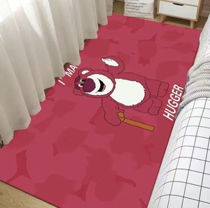 网红卡通床边毯客厅飘窗儿童房瑜伽垫可爱少女心满铺地毯