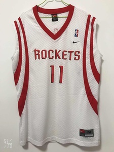 NBA休斯顿火箭队 姚明新秀赛季主场11号美版SW球衣篮球服刺绣正品