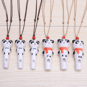 可爱大熊猫挂饰挂件 创意熊猫陶瓷口哨项链 幼儿园礼品旅游纪念品