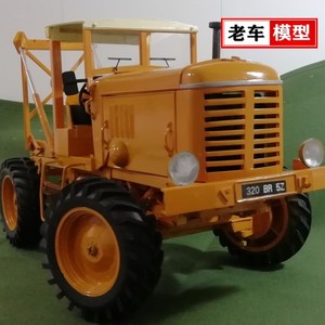 手工订制美式拖拉机模型1:16工程运输车模型摆件收藏品汽车模型