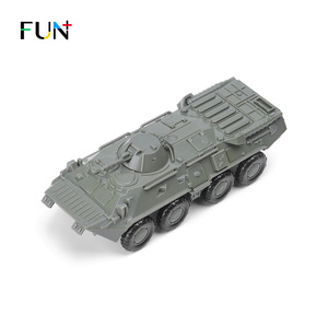 乐加 BTR-80轮式装甲车1:72免胶4D拼装模型 军事战车滑行玩具礼品