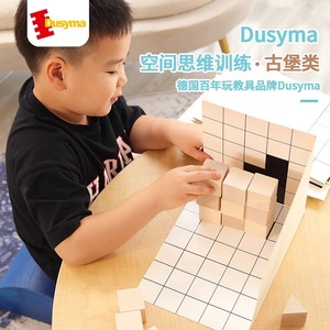 Dusyma三维立体投影儿童数学逻辑空间思维训练早教益智积木玩具