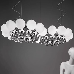 Vistos设计师卧室玻璃球吊灯现代简约客厅餐厅创意样板房圆形灯具