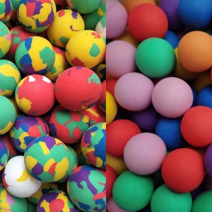 实心海绵球EVA弹力球子弹球泡沫球淘气堡球炮枪球儿童玩具球