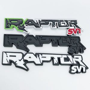 猛禽新款RAPTOR SV1车贴适用于福特福克斯翼虎野马金属改装车尾贴