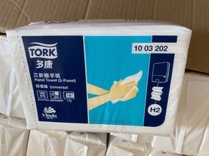 正品推荐 TORK 多康 1003202 三折擦手纸 全木浆180抽/包X 7包价