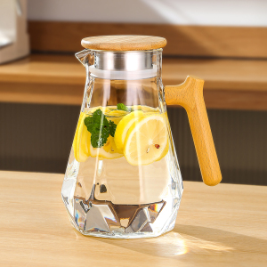 冷水壶玻璃耐高温储水容器凉水杯大容量防爆果茶壶凉白开水瓶扎壶