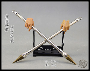1:6中国古代兵器武器模型 判官双笔点穴笔武术杂兵械状元笔魁星笔