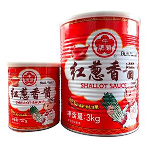 牛头牌红葱香酱调料3kg 商用台湾饭拌面红葱油炒拌菜葱头酱香葱酱