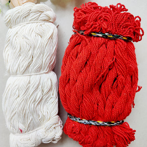 结婚红线白线纯棉绳子新娘嫁妆红棉头绳绑道具红线月老装饰用品