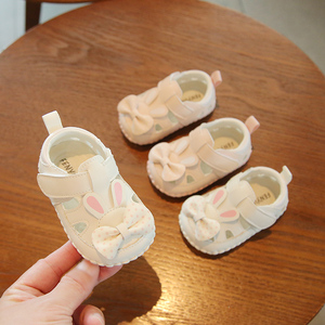 夏季一岁女宝宝凉鞋包头6到12个月婴儿公主鞋子夏款婴幼儿鞋防滑8