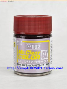 郡士/君士 GSI GX 超级透明色系列 GX102 超级透明红色 18ML.