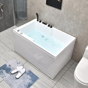 惠达浴缸迷你家用成人浴池深泡小户型薄边浴盆日式亚克力1-1.5米