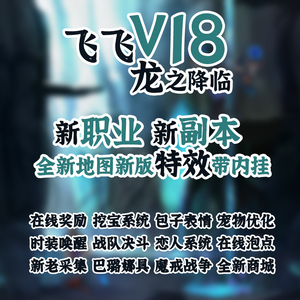 飞飞V18国际中文版服务端台服经典版网游单机飞飞单机游戏包架设