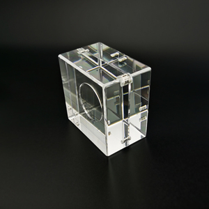 金银钱币收藏盒 立方体透明亚克力展示盒 有机玻璃纪念一允定制