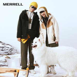 【闪降】MERRELL迈乐两穿羊羔绒外套男女泰迪绒棉服情侣户外运动