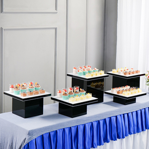 亚克力甜品台展示架自助餐蛋糕点心托盘架子高级冷餐茶歇摆台套装
