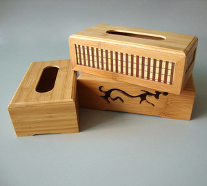 纸巾盒 创意竹木面巾餐巾纸盒 桌面收纳盒 车用盒子欧式 抽纸盒