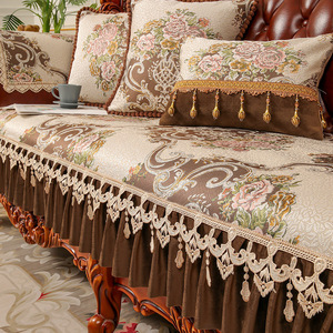欧式皮沙发垫四季通用北欧防滑轻奢客厅沙发套罩美式高档坐垫