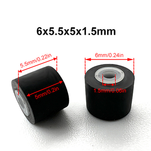 6x5.5x5x1.5mm Sony 随身听磁带机压带轮 复读机录音机橡胶压带轮