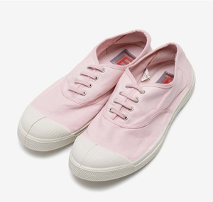 韩国代购法国小众bensimon婴儿浅粉貌美帆布鞋