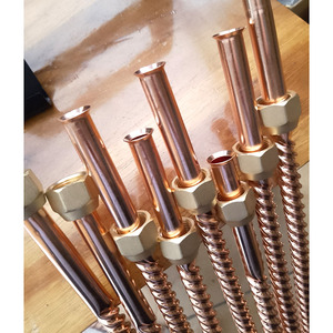 空调波纹管螺纹管波浪管紫铜管12 16 19 1米弹簧软管定制
