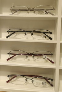 日本代购JINS睛姿 半框金属男士近视眼镜送1.74镜片MMF22A132