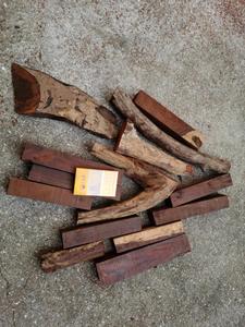 特价老挝大红酸枝原木料弹弓贴片佛珠手串板块方挂件雕刻刀柄料