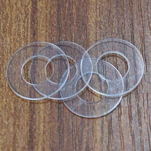 亚克力圆环定制彩色透明装饰塑料板有机玻璃板垫片圆圈