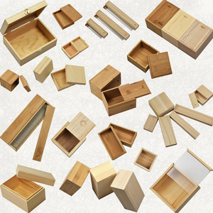 各式木盒加工定制抽拉式楠竹盒大小号桐木盒翻盖松木盒礼品包装盒