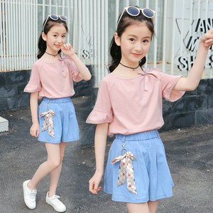 女童夏装裙裤套装2024新款小女孩韩版网红两件套时髦洋气衣服潮酷