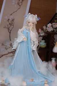 【寒照雪】bjd1/3分4分6分娃衣汉服古风古装材料包【花间意手作】