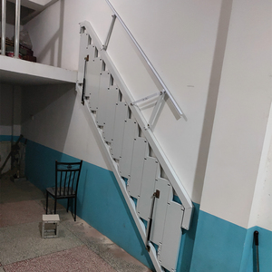 楼梯家用折叠梯子可收纳加厚室内外侧面收缩式loft小户型跃层楼梯