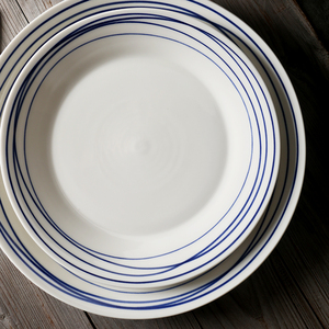 Royal Doulton太平洋系列 孤品】釉下彩家用平盘西餐牛排盘沙拉碗