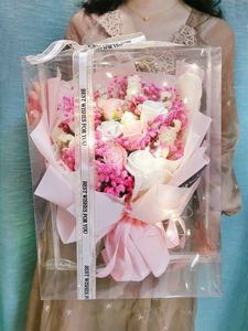 母亲节干花花束满天星玫瑰康乃馨香皂花礼盒送女朋友妈妈生日礼物