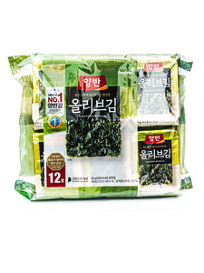 韩国东远两班橄榄油海苔酥脆海苔开封即食米饭伴侣夹米饭每包54g