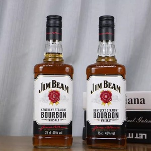 美国进口洋酒 Jim Beam 金宾 波本威士忌 白占边波旁威士忌 750ml