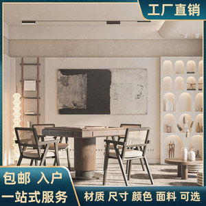 新中式轻奢实木自动洗牌麻将桌家用静音棋牌桌架空层麻雀桌椅组合