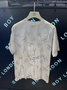 BOY LONDON专柜正品22春夏 白色男女情侣短袖T恤 B222N0106101