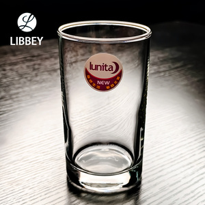 Libbey进口利比玻璃杯酒店钢化杯子商用啤酒酒杯专用饭店水杯茶杯