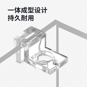 鱼缸盖板托架透明高强度小迷你进出水管固定玻璃壁亚克力支撑托架