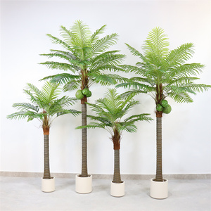 仿真椰子树热带绿植针葵树棕榈树室内造景假椰树落地大型植物盆栽