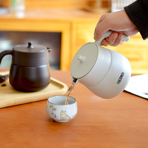 日本膳魔师保温壶家用办公泡茶壶大容量不锈钢热水瓶带茶漏TTE