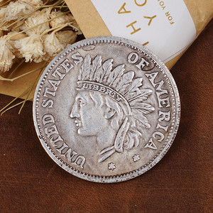 1851年美国银元 1美金自由银币银圆外国硬币仿古钱币古玩收藏鹰洋