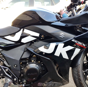 GSX250 ABS专车专用定制车贴 边侧贴 贴纸拉花 防水防晒 一对价格