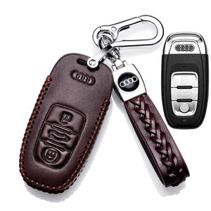 专用2005-23年款奥迪A6L真皮车钥匙套男女高档钥匙包老款豪华锁扣
