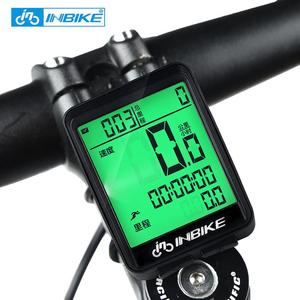 INBIKE骑行码表英文自行车码表有线无线山地车测速器单车里程表