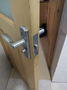 无匙老式大单舌浴室锁门铝合金门锁5045卫生间室内门锁体锁芯5040