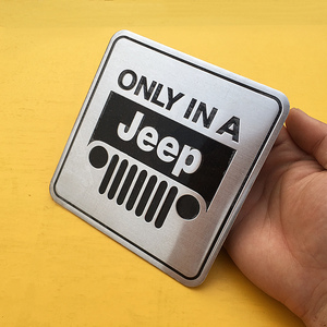 吉普金属改装车标 自由客 牧马人 指南者心中有个Jeep车贴车身贴