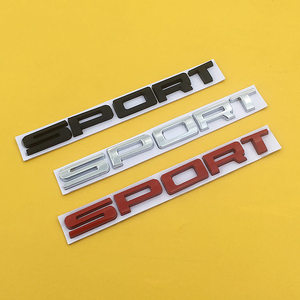 汽车sport运动版字母车贴 立体金属改装后尾标贴车身装饰车标侧标